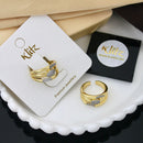 Klitz Sparkling Austrian Stone Cocktail Ring