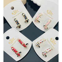 Klitz Colorful Meenakari Enamel Stud Earrings