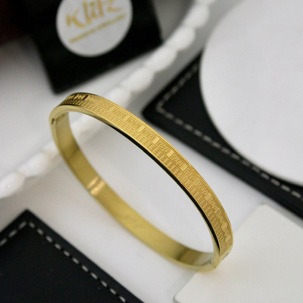 Klitz Sleek Polished Finish Designer Openable Bracelet