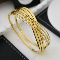 Klitz Sleek Polished Finish Designer Openable Bracelet