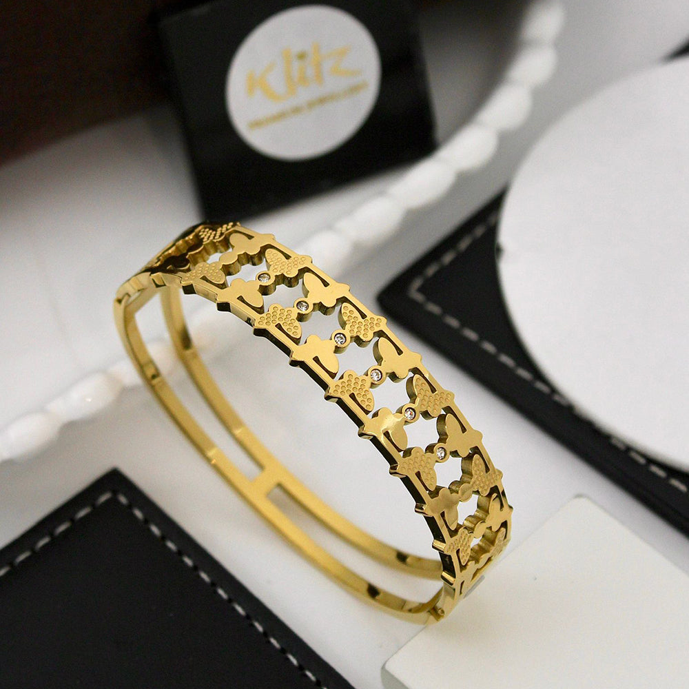 Klitz Sleek Polished Finish Designer Openable Bracelet