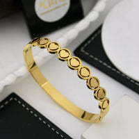 Klitz Sleek Polished Finish Austrian Stone And Butterfly Designer Openable Bracelet