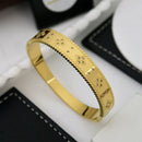 Klitz Elegant Austrian Stone Wave Design Openable Bracelet