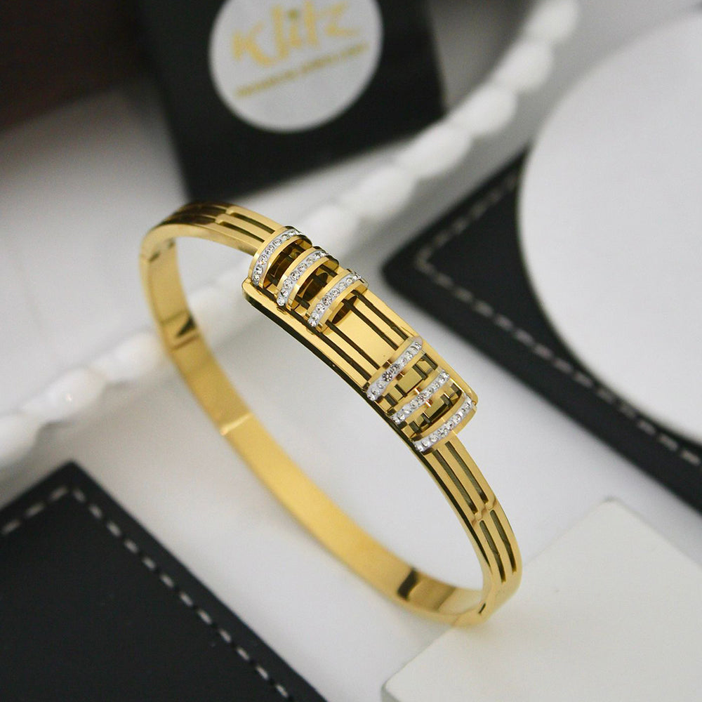 Klitz Premium Austrian Stone Designer Openable Bracelet