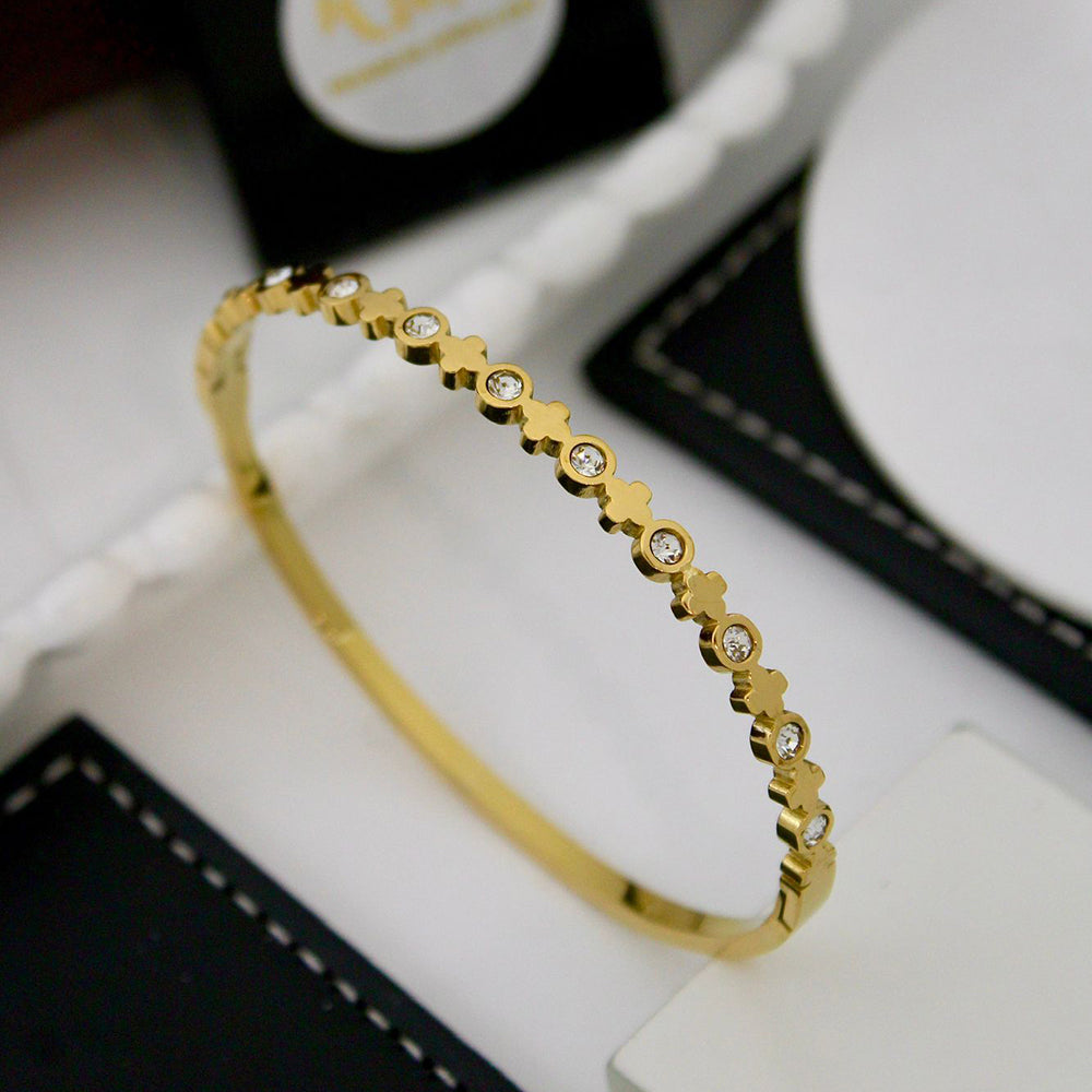 Klitz Premium Austrian Stone Designer Openable Bracelet