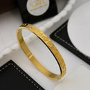 Klitz Sleek Polished Finish Austrian Stone Heart Designer Openable Bracelet