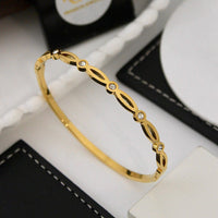 Klitz Premium Austrian Stone Designer Openable Bracelet