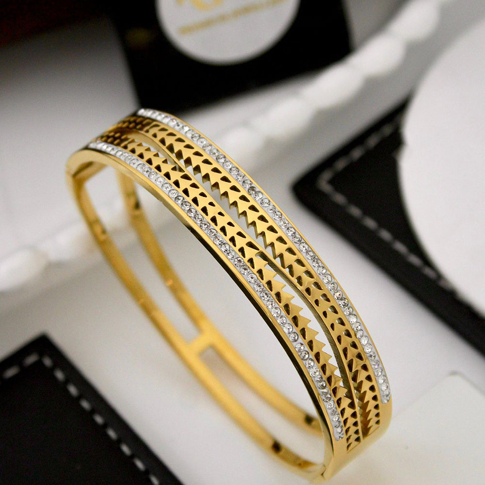 Klitz Premium Austrian Stone Designer Openable Bracelet