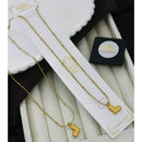 Klitz Stunning Premium Jewellery Heart Shape Chain Pendant