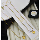 Klitz Stunning Premium Jewellery Heart Shape Chain Pendant