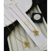 Klitz Classic Premium Jewellery Austrian Stone Chain Necklace