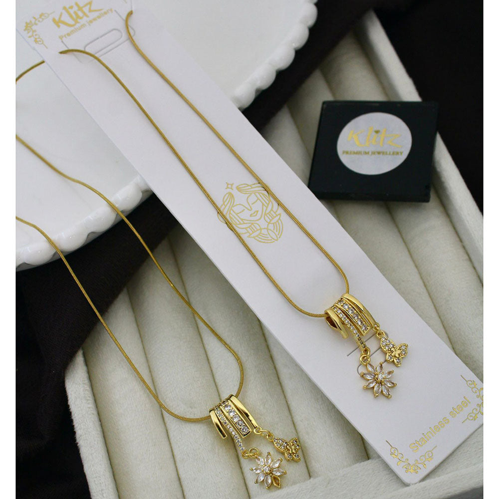 Klitz Classic Premium Jewellery Austrian Stone Chain Necklace