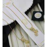 Klitz Stunning Premium Jewellery Heart Shape Chain Pendant