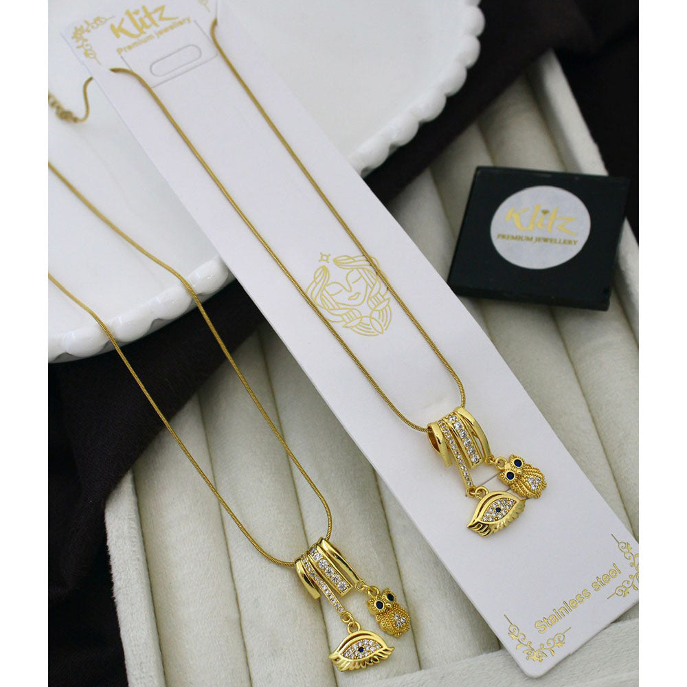 Klitz Classic Premium Jewellery Austrian Stone Chain Necklace