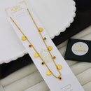 Klitz Classic Premium Jewellery Austrian Stone Heart Chain Necklace