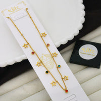 Klitz Classic Premium Jewellery Austrian Stone Heart Chain Necklace