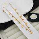 Klitz Classic Premium Jewellery Austrian Stone Star Shape Chain Necklace