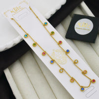 Klitz Stunning Premium Jewellery Crystal Stone Butterfly Sahpe Chain Pendant