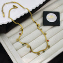 Klitz Classic Premium Jewellery Austrian Stone Heart Chain Necklace