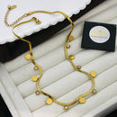 Klitz Classic Crystal Stone Snake Chain Necklace