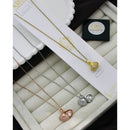 Klitz Classy Austrian Stone And Pearl Shell Chain Pendant 