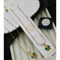 Klitz Stunning Premium Jewellery Crystal Stone Chain Pendant