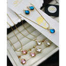 Klitz Designer Crystal Stone Necklace Set 