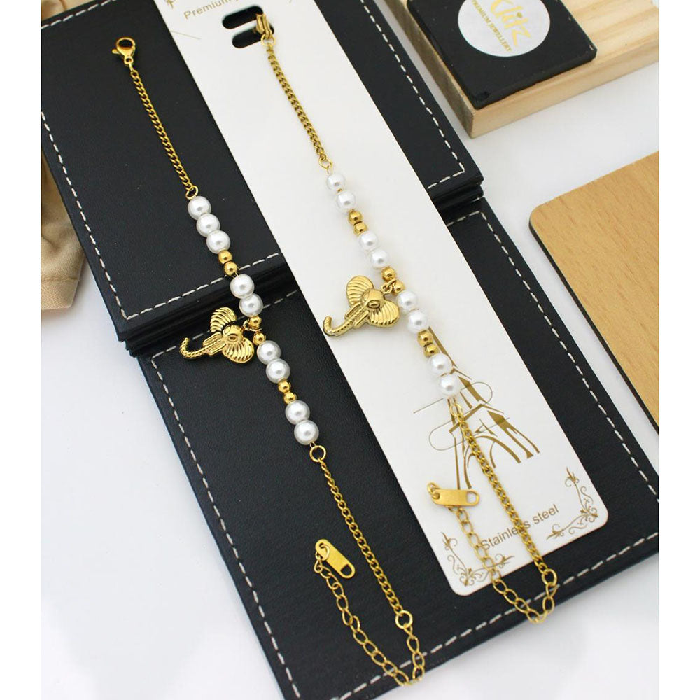 Klitz Premium Jewellery Elephant And Pearl Bracelet Collection