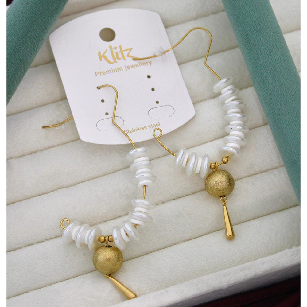 Klitz Elegant Premium Jewellery Pearl Dangler Earrings