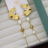 Klitz Elegant Premium Jewellery Pearl Dangler Earrings