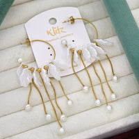 Klitz Elegant Premium Jewellery Pearl Dangler Earrings
