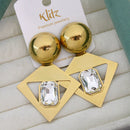 Klitz Elegant Premium Jewellery Austrian Stone Dangler Earrings