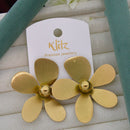 Klitz Luxury Finish Meenakari And Pearl Studs Earrings 