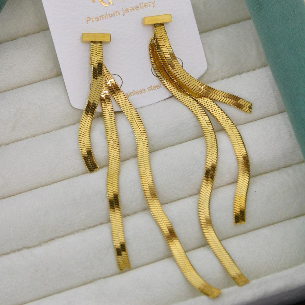 Klitz Elegant Premium Jewellery Chain Dangler Earrings