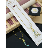 Klitz Premium Jewellery Luxury Mermaid Motif Austrian Stone Pack of 12 Chain Pendant