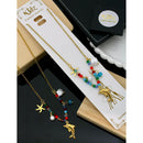 Klitz Premium Jewellery Pack of 12 Ocean-Inspired Dolphin Beads Necklace 