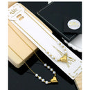  Klitz Premium Jewellery  Pack of 12 Pearl Heart Shape Necklace