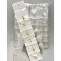 Klitz Glam Austrian Stone Nose Ring (Assorted Desing) (Pack of 12)