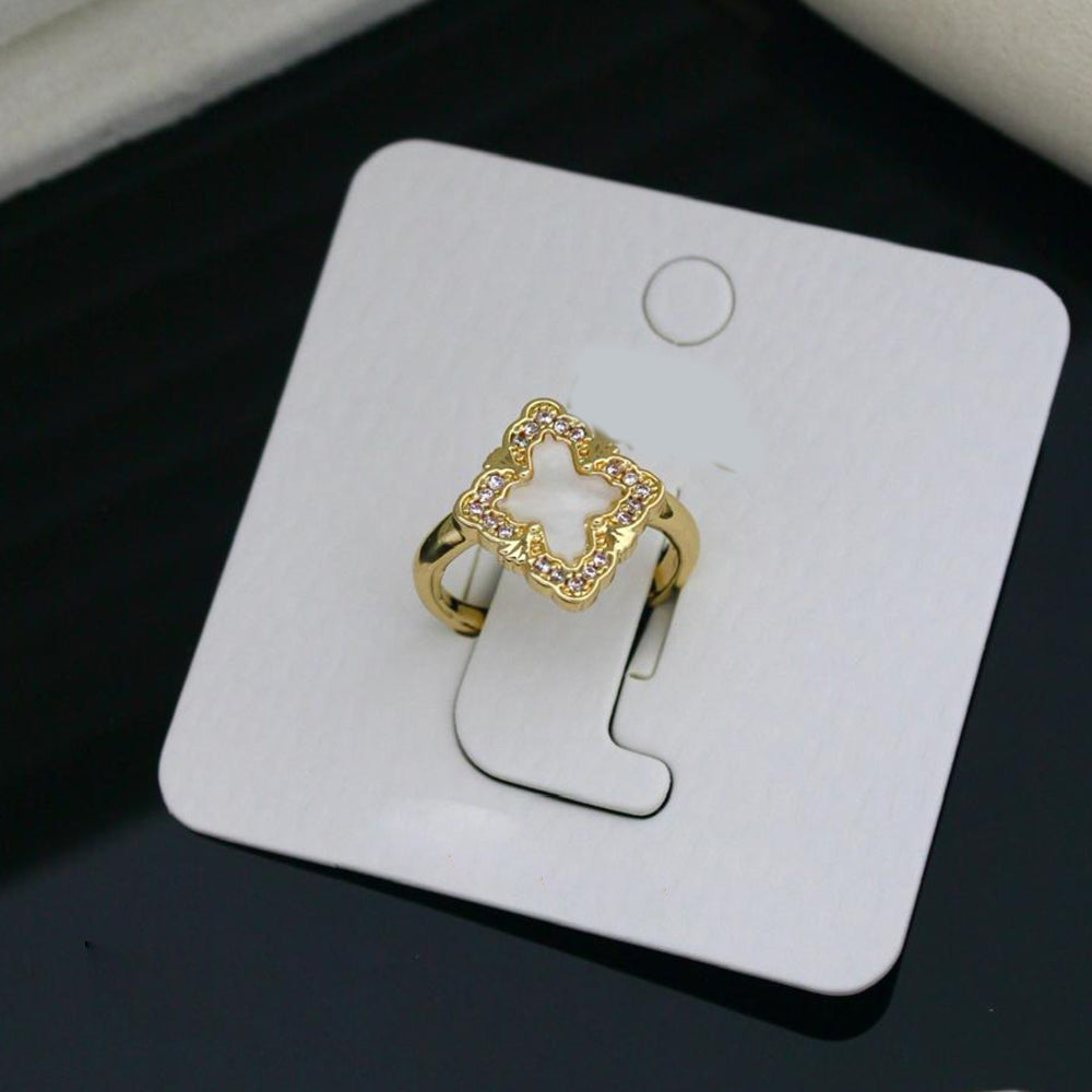 Klitz Sparkling Austrian Stone Cocktail Ring (Pack of 12)