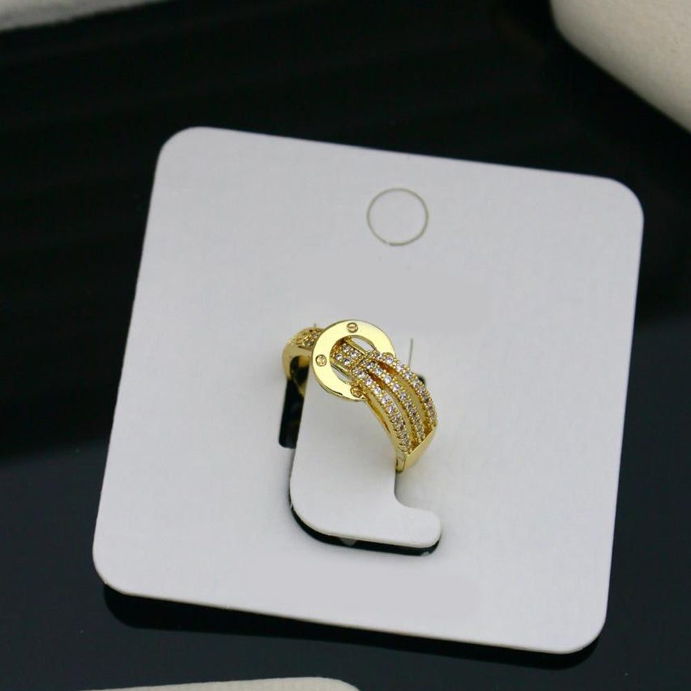 Klitz Sparkling Austrian Stone Cocktail Ring (Pack of 12)