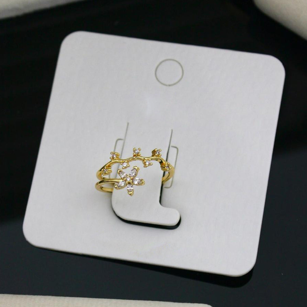 Klitz Sparkling Austrian Stone Cocktail Ring (Pack of 12)