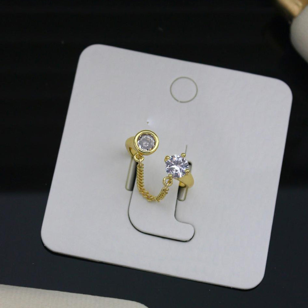 Klitz Sparkling Austrian Stone Cocktail Ring (Pack of 12)