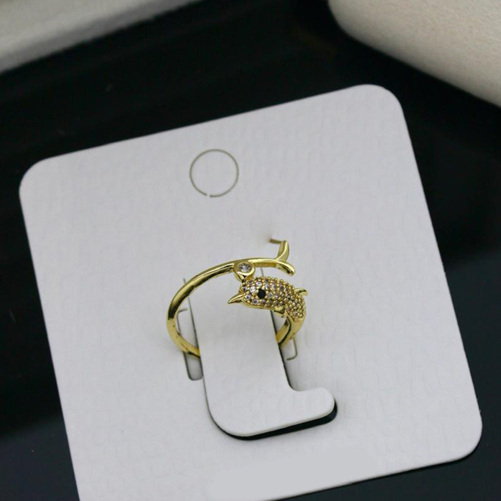 Klitz Sparkling Austrian Stone Cocktail Ring (Pack of 12)