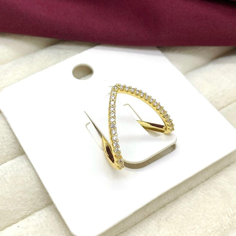 Klitz Sparkling Austrian Stone Cocktail Ring (Pack of 12)