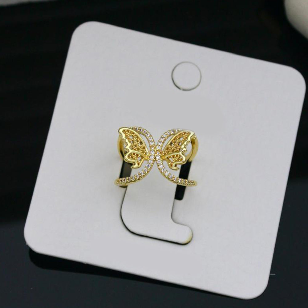 Klitz Sparkling Austrian Stone Cocktail Ring (Pack of 12)