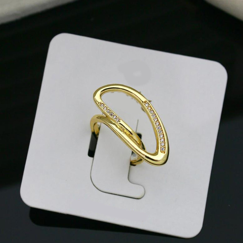 Klitz Sparkling Austrian Stone Cocktail Ring (Pack of 12)