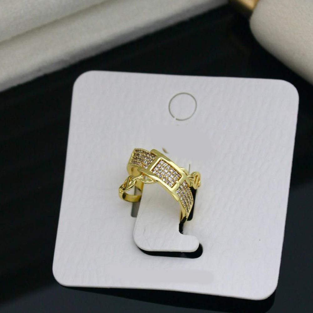 Klitz Sparkling Austrian Stone Cocktail Ring (Pack of 12)