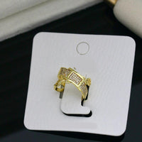 Klitz Sparkling Austrian Stone Cocktail Ring