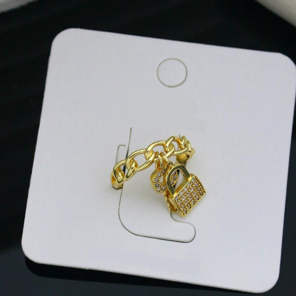 Klitz Sparkling Austrian Stone Cocktail Ring (Pack of 12)