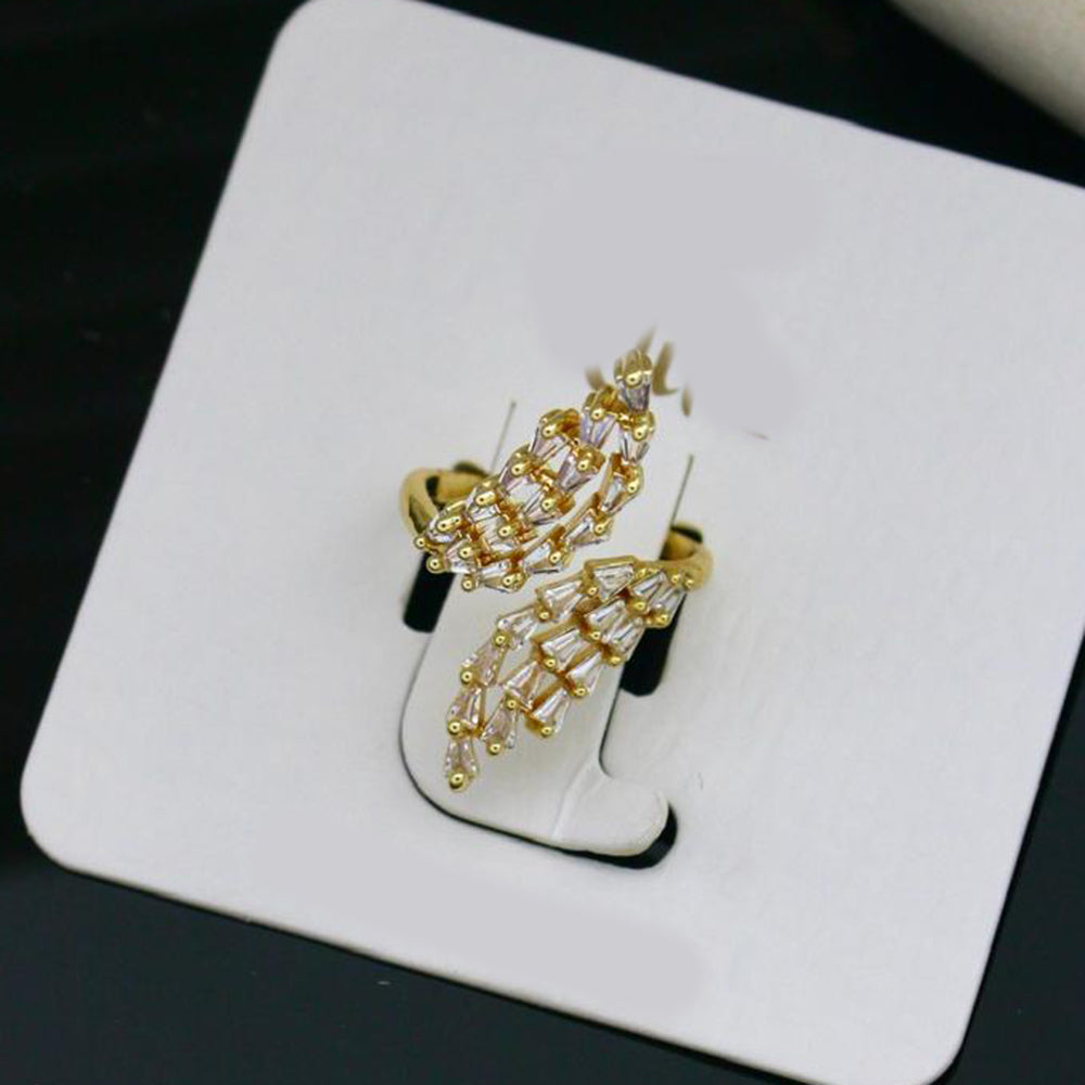 Klitz Sparkling Crystal Stone Cocktail Ring (Pack of 12)